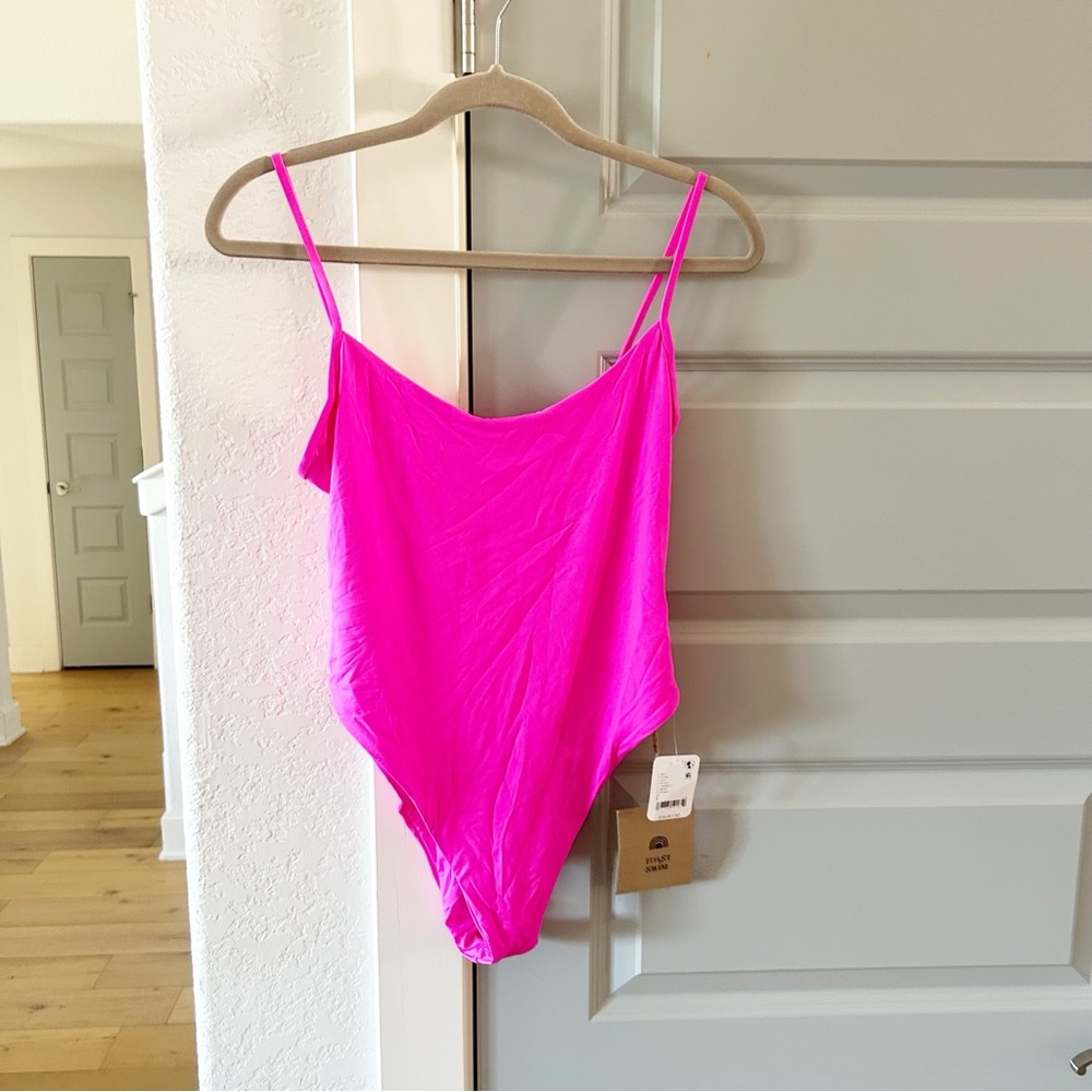 Free People Hot Pink One-Piece Swimsuit - Picture 4 of 6